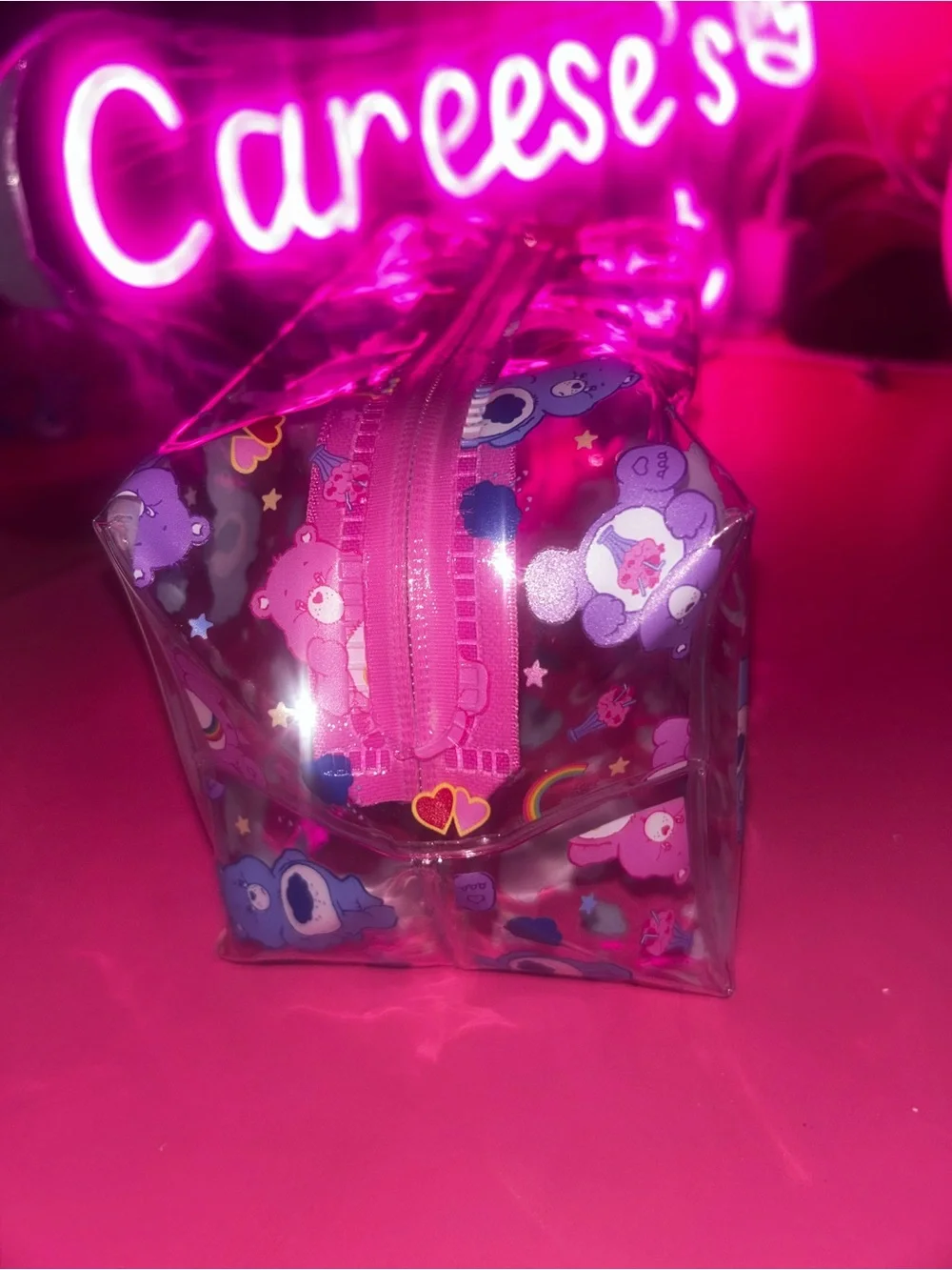 Care Bears Clear Zip around Makeup bag